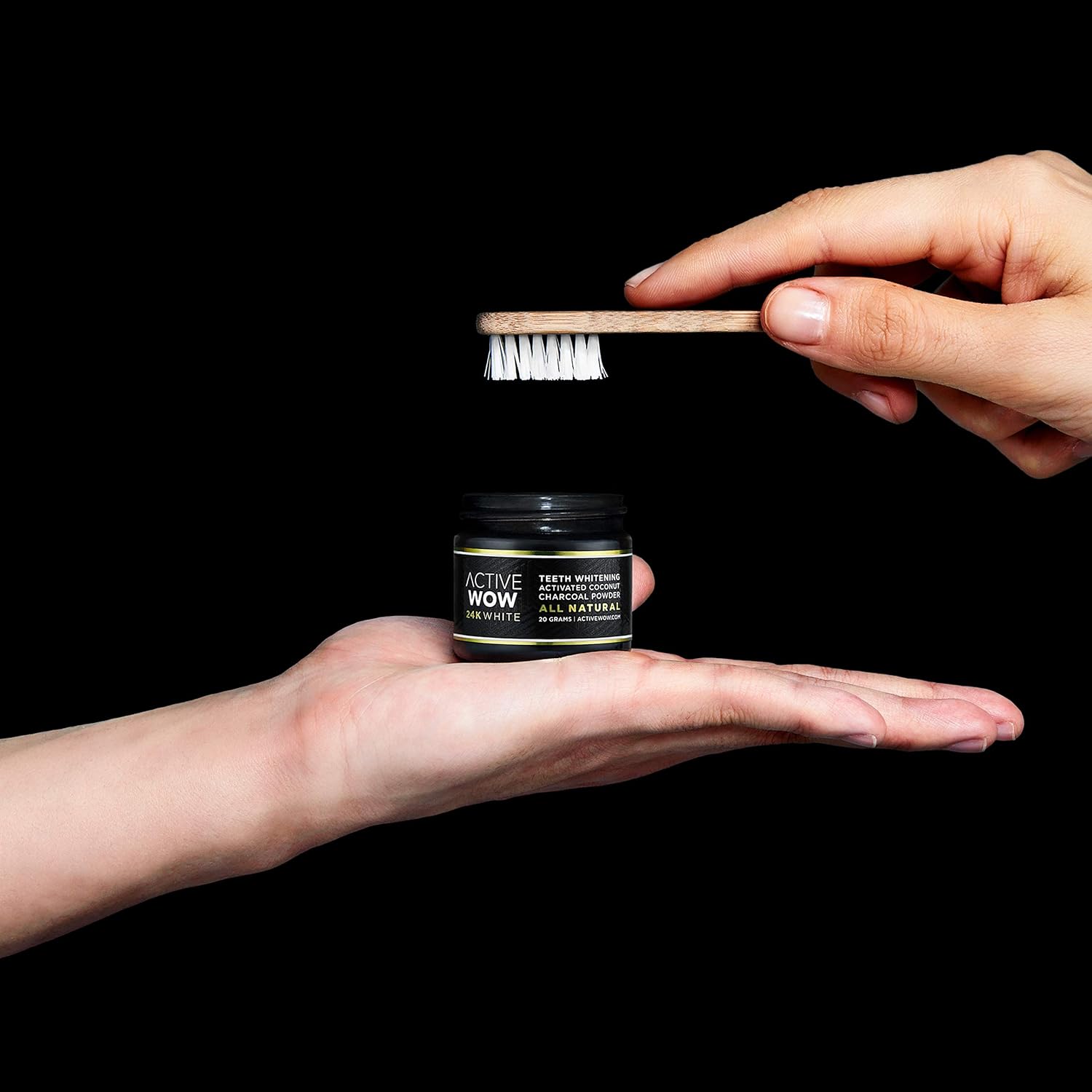 Active Wow Teeth Whitening Charcoal Powder Natural : Beauty