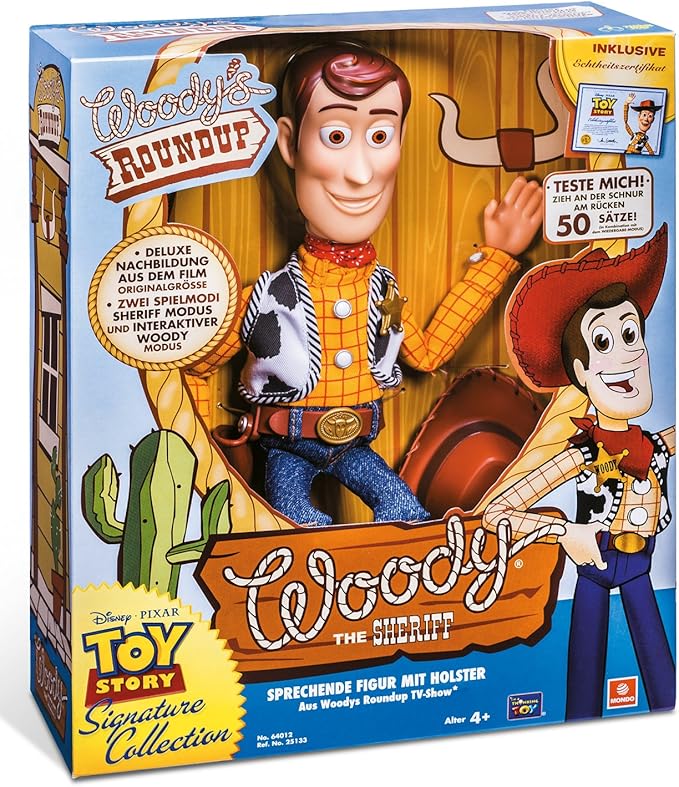 Amazon トイストーリーコレクション ウッディ おしゃべりフィギュア Woody S Roundup Talking Fugure With Holster 英語版 海外直輸入 ロボット 子ども向けフィギュア おもちゃ