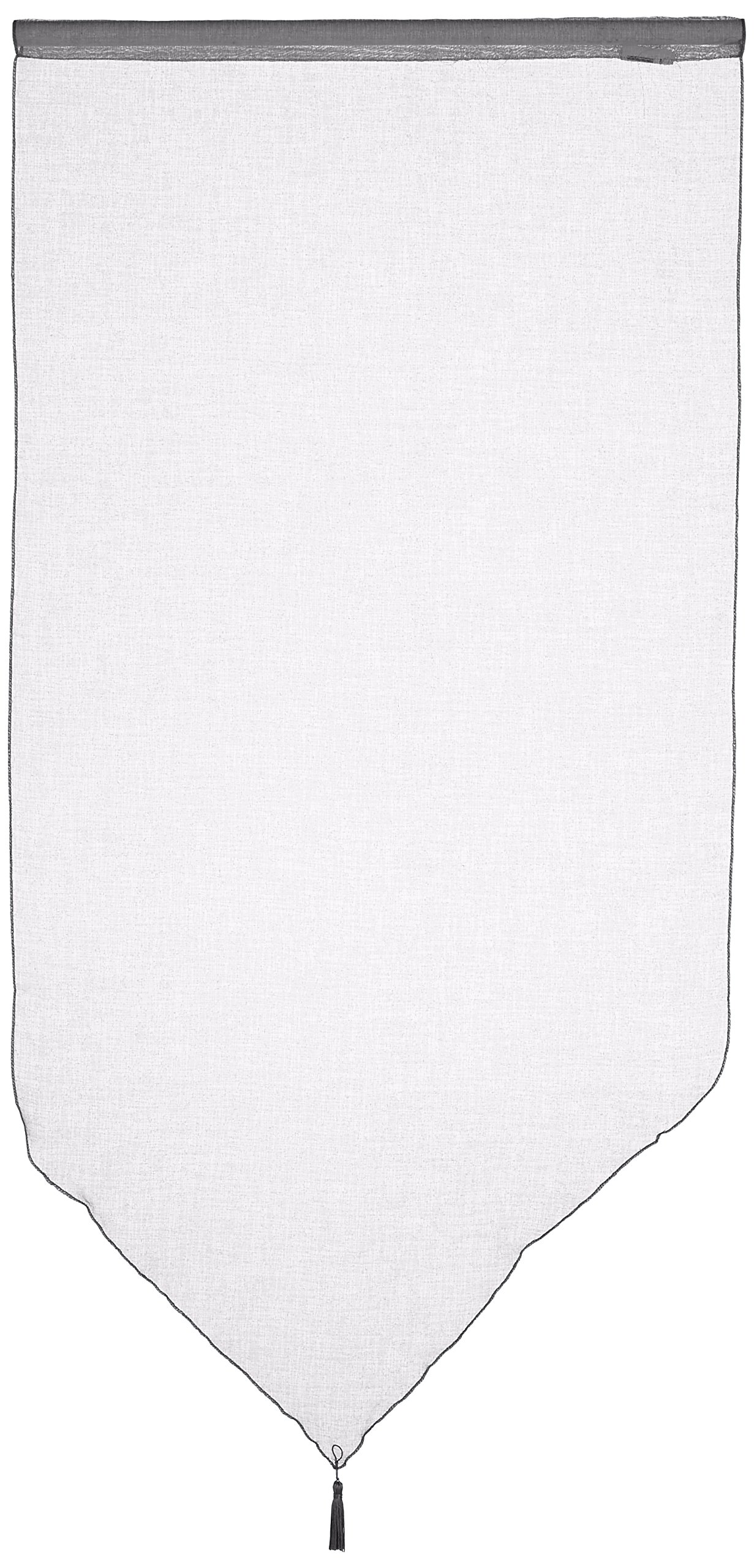 LOVELY CASA ra21697015 Monna Pair Brise Bise Black Cotton 60 x 120 cm