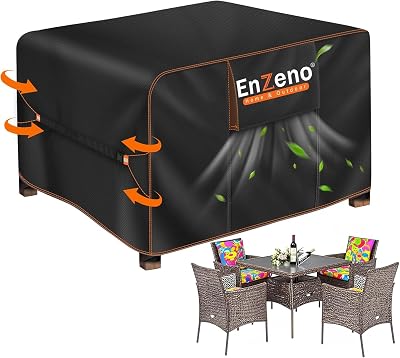 Enzeno Cube Outdoor Table Cover 90X90X90cm 420D Waterproof Windproof UV
