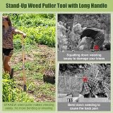 Stanew Long Handle Weed Puller Tool, 4 Claw Telescopic Weeder view 7