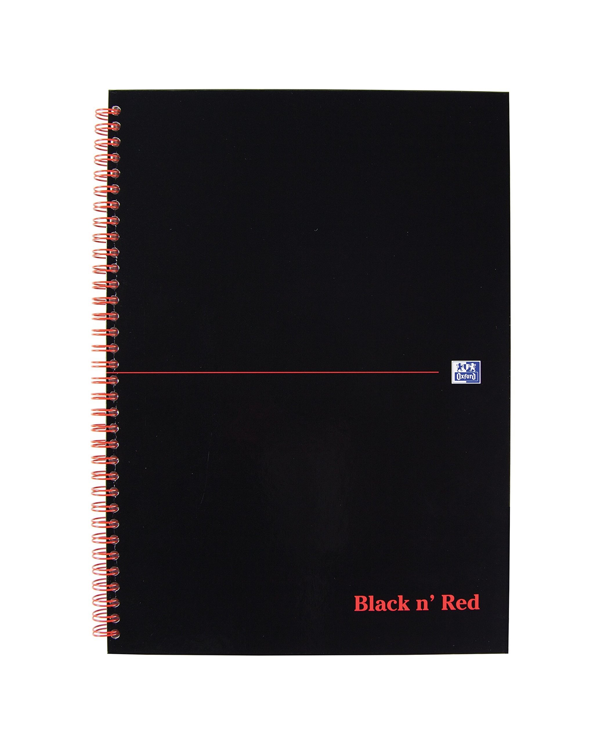 Black n' Red 5mm Square Wirebound Hardback Notebook A4 (Pack of 5)