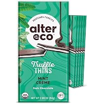 Amazon.com: Alter Eco Raspberry Creme Truffle Thins, חטיף שוקולד ...