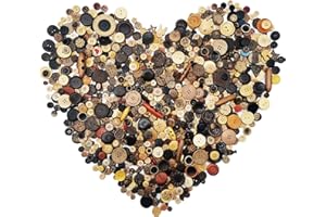 QOVYDX 600-700Pcs Assorted Sizes Wooden Buttons Mixed Colors Coconut Shell Handmade Ornament Buttons for Sewing Decorations DIY Arts and Crafts Manual Wood Button Painting