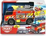 Dickie Toys Majorette Fire Truck 15 cm Realistic Red Engine with Lights view 4