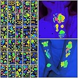 Mermaid Glow in The Dark Tattoos for