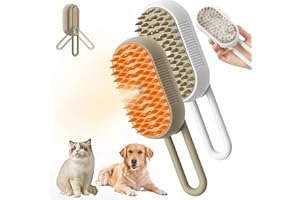 Cat Steam Brush for Shedding, 4 in 1 Cat Brush with Steam, Pet Groomer Comb for Long and Short Hair Cats and Dogs Grooming Su