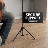 ZENO Music Stand Adjustable Tripod Base Folding With Carry Bag Black view 7