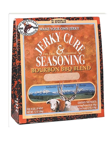 HI MOUNTAIN JERKY BOURBON BBQ JERKY BLEND, 7.2-OUNCE BOXES (PACK OF 12)