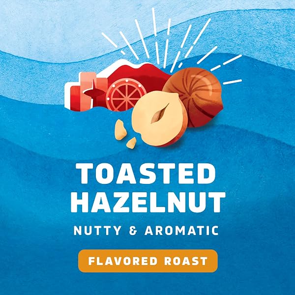 SEATTLE’S BEST COFFEE, FLAVORED K-CUP COFFEE PODS, TOASTED HAZELNUT, 100% ARABICA, 6 BOXES (60 PODS TOTAL)