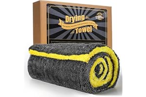 toretark Microfiber Towels for Cars Drying Towel - 36"x24", Streak-Free Double-Sided Ultra Absorbent Bath Towels, Edgeless Design for Car Detailing Cleaning & Household