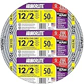 Southwire 68580052 50-Foot 12-Gauge 2-Conductor Type MC Cable Aluminum