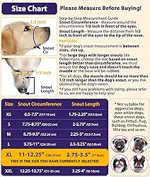 LUCKYPAW Dog Muzzle, Patented Mesh Muzzle for Large
