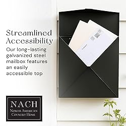 NACH Mailboxes for Outside Wall Mount, 10 x 10 x 4