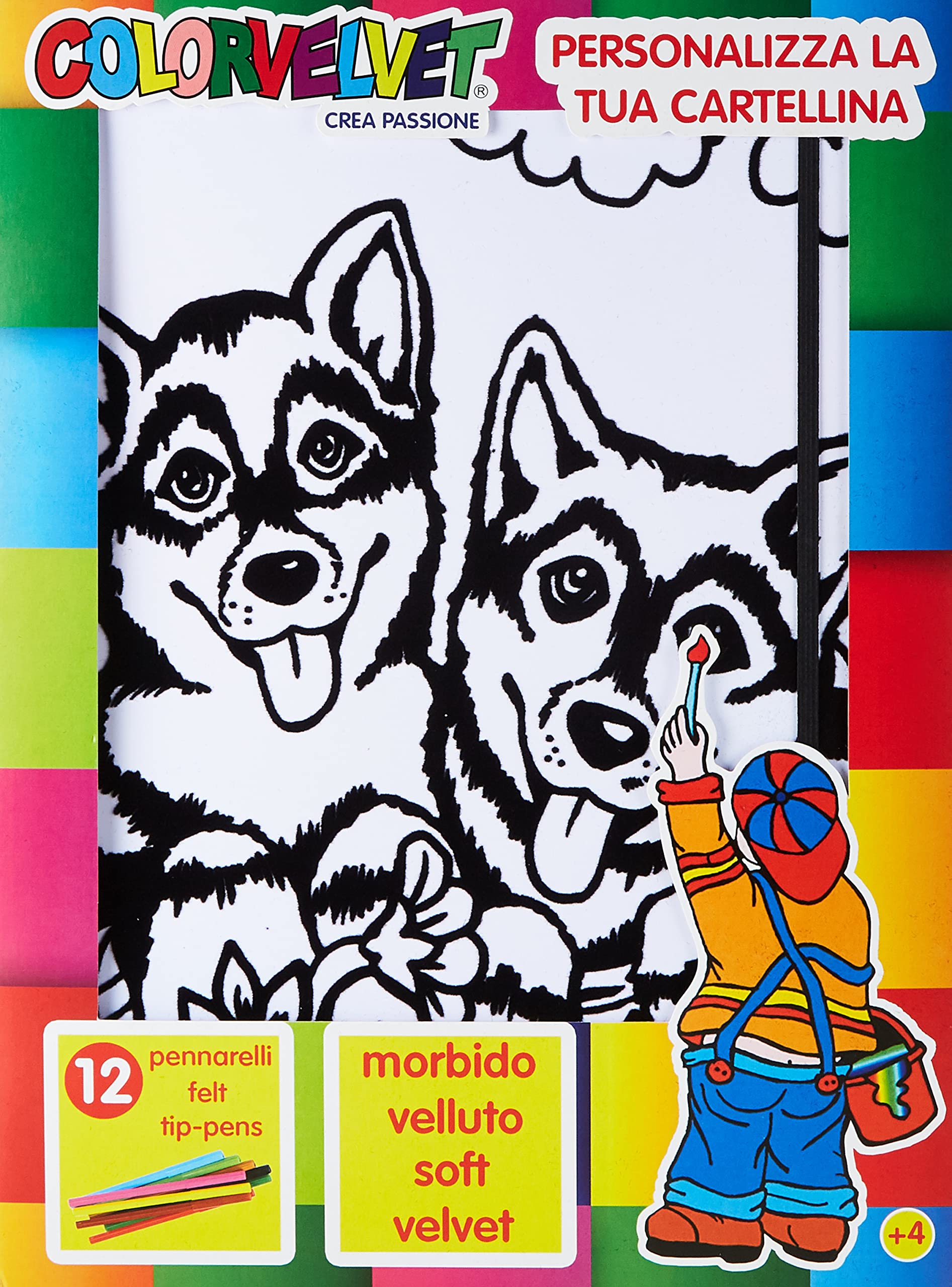 Colorvelvet 32 x 26.5 x 4 cm "Dogs" Folder (Multi-Colour)