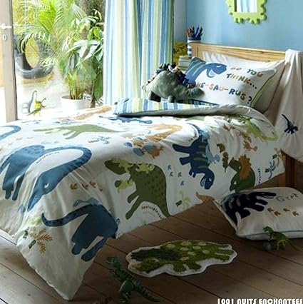 Parure De Lit Housse De Couette Enfant Dinosaure Amazon Fr Bebes Puericulture
