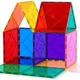 Mruikeny 14-Piece Large Magnetic Tiles, Building Toys for Kids Ages 3+ | 14 Large Magnetic Tiles for Preschool Building Play, Recommended for Ages 3 and Up