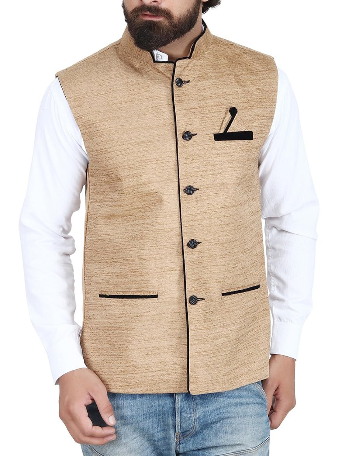 bis creations men's waistcoat - nehru jacket