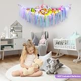 MHJY Toy Hammock Stuffed Animals Storage Net with LED Light view 2