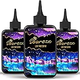 Bsrezn 300g UV Cure Resin Hard, Upgraded Crystal Clear Premixed Resin for Jewelry Making and Craft Decoration(3 x 100g)