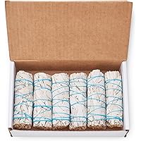 6 Pack White Sage ~ Sage Smudge Sticks for Smudging & Cleansing Energy ~ Bulk / Wholesale ~ Sustainably Grown (6 Pack)