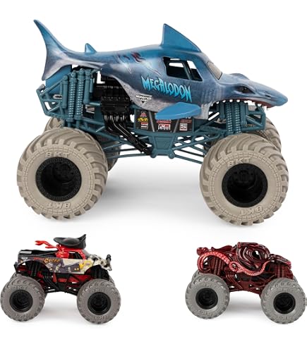 Amazon.com: Monster Jam, Full Moon Frenzy 3-Pack Die-Cast Monster