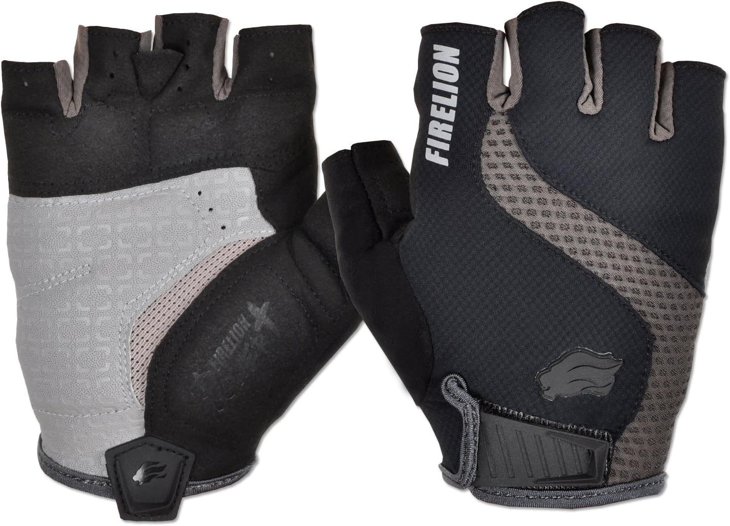 FIRELION Power+ Gel Foam Cycling Gloves Fingerless MTB Mountain Bike Gloves Half Finger Downhill Bike Bicycle Gloves Anti Skid Silicone Gloves