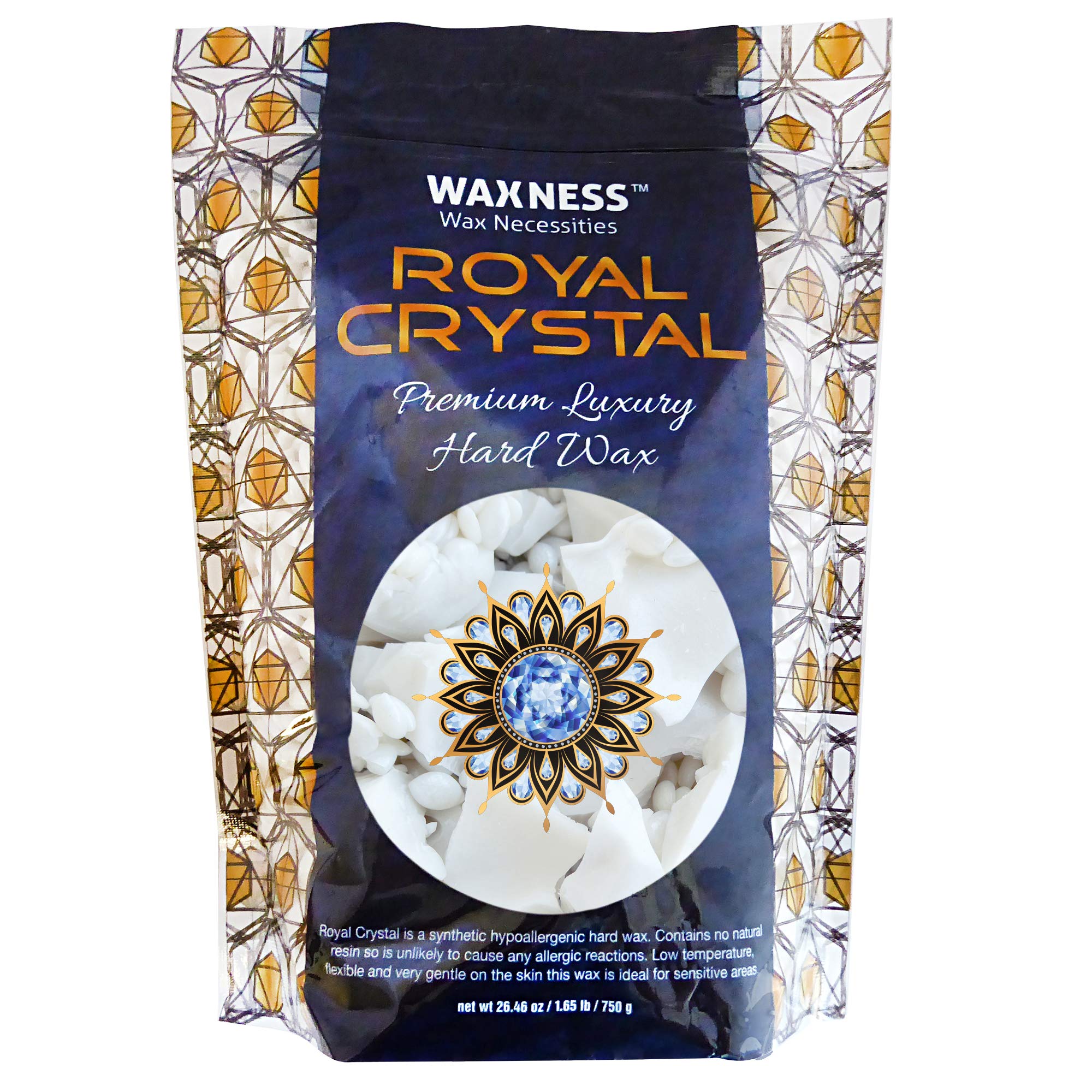 Waxness Wax Necessities Luxury Polymer Blend Hard Royal Crystal Wax 1.65 Pound
