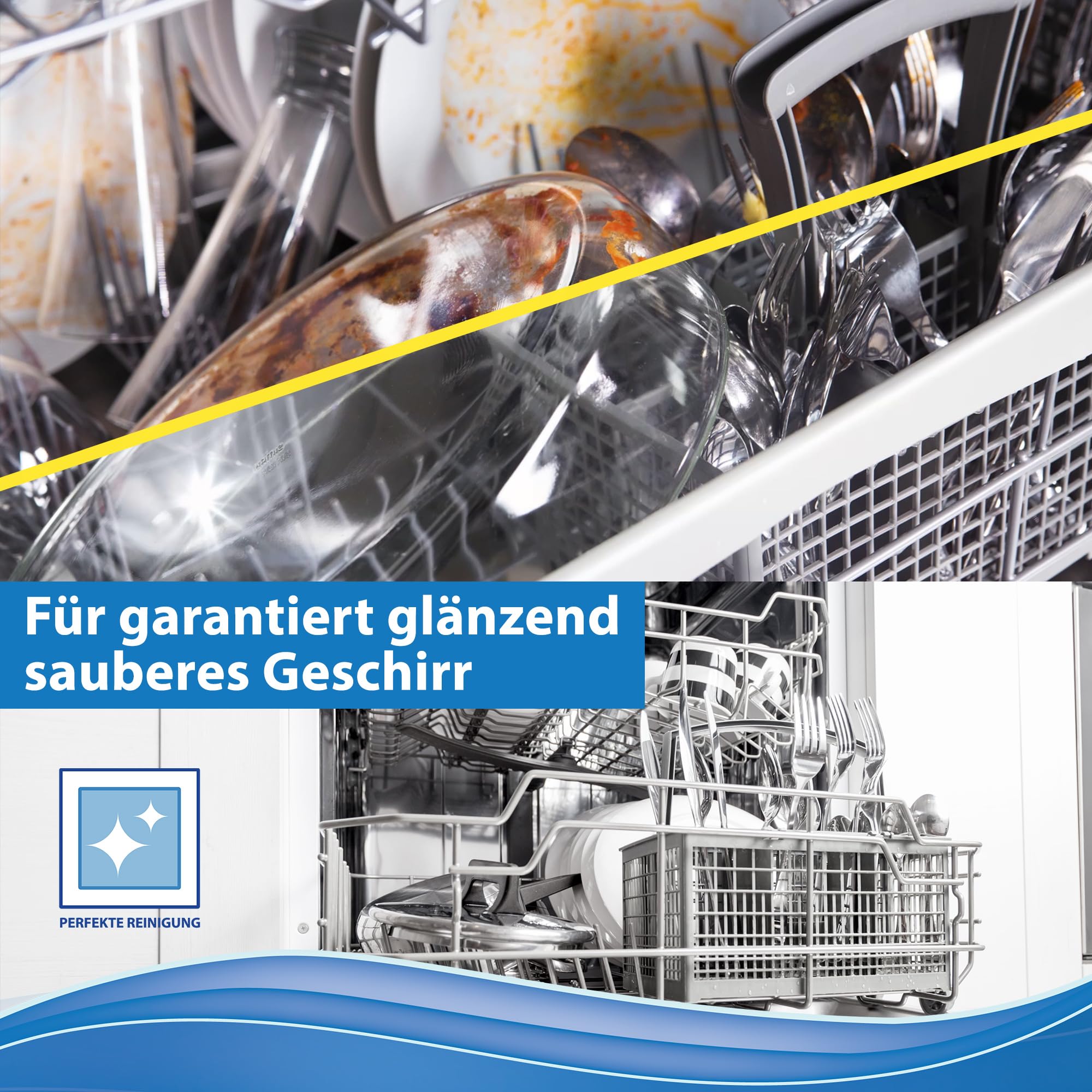 Das Blaue Wunder All In One Geschirrspülpulver 15in1 1.000g | Spülmaschinenpulver | 15 Funktionen | sehr ergiebig | Power Entkruster | Maschinenpflege | phosphatfrei (Zitrone) 6