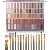 UCANBE Luxury Gathering Neutral Eyeshadow Makeup Palette, Naked Shimmer Matte Metallic Glitter Subtle Eyes Shadow,High Pigmented Nudes Creamy Smokey Pallet Set