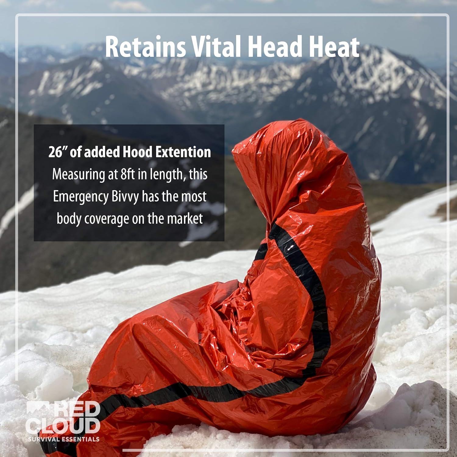 Emergency Sleeping Bag Thermal Waterproof Survival Bivvy Bag- Replace Emergency Blankets with this Lightweight Survival Bivy Sack Bag - The Ideal Survival Bag to have in the Car or on a Hiking Trail : Sports & Outdoors