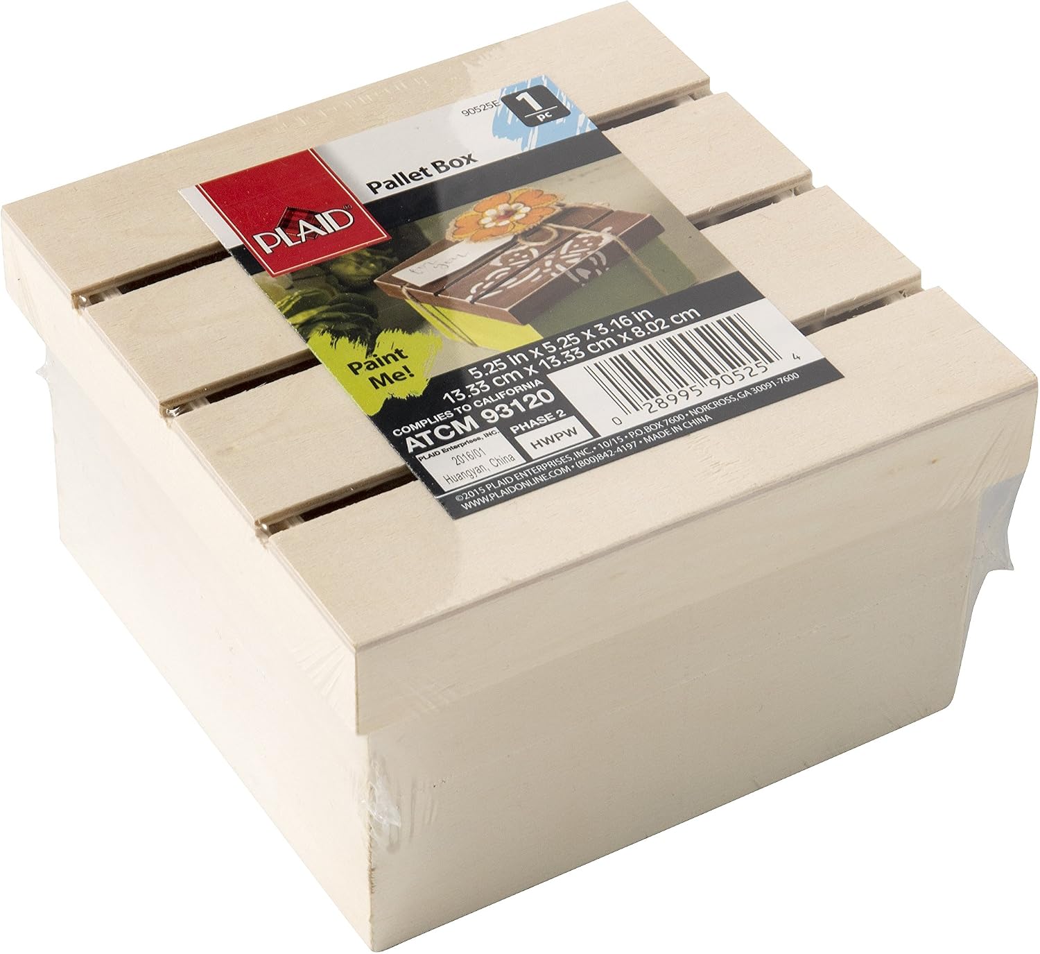 Download Amazon Com Plaid Craft Surfaces Unpainted Wood Pallet Box