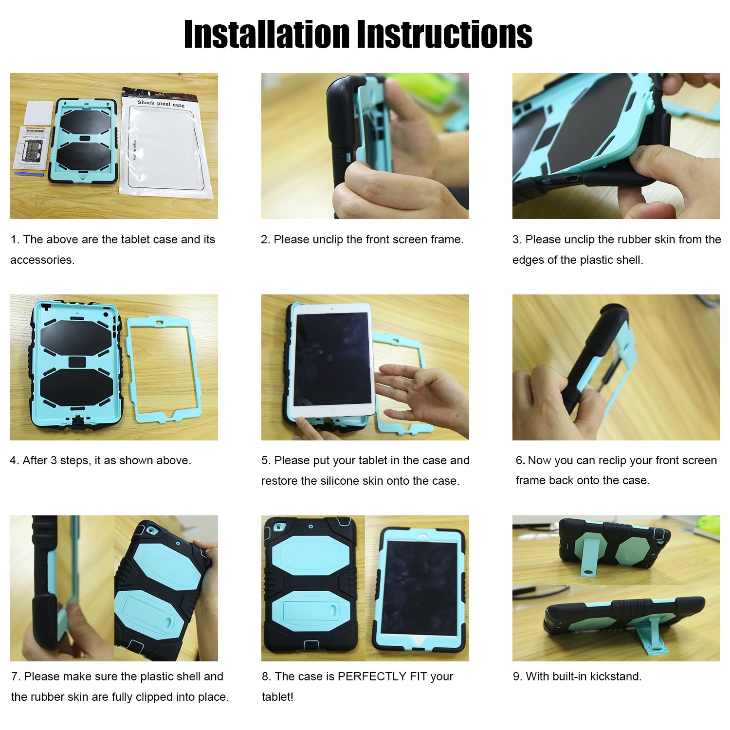 SXcase Galaxy Tab S4 10.5 Case with Stand, Heavy Duty Rugged Shockproof Silicone Hard Bumper Protective Case for Samsung Galaxy Tab S4 SM T830 2018 [Black]