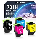 701H CS310 CS410 Toner Cartridge High Yield Compatible with Lexmark CS310dn | Replacement for Lexmark CS310 CS310dn CS310n CS410 CS410dn CS410dtn CS410n CS510 CS510de CS510dte Printer (BCMY, 4-Pack)