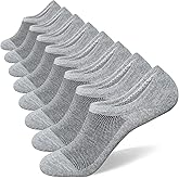 SIXDAYSOX No Show Socks for Men 6/8 pack Cotton Thin Low Cut Non Slip for Loafer Flats Sneakers 5-8/9-11/12-15