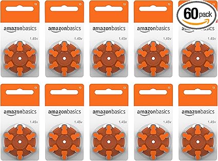Amazon Basics 1.45 Volt Hearing Aid 