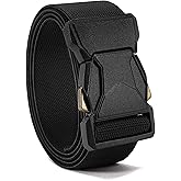 CHAOREN Tactical Belt Men - 1.5" Stretch Belt for Work - Quick Release for Military Casual Jeans EDC Hiking
