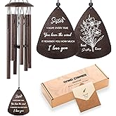 Soopau Sister Gifts, 32" Bronze Wind Chimes Sister Gifts for Women, Gifts for Sister, Sisters Gifts from Sister, Gifts for Sister in Law, Best Sister Ever Gifts