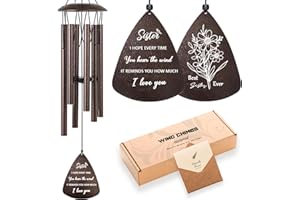 Soopau Sister Gifts, 32" Bronze Wind Chimes Sister Gifts for Women, Gifts for Sister, Sisters Gifts from Sister, Gifts for Sister in Law, Best Sister Ever Gifts