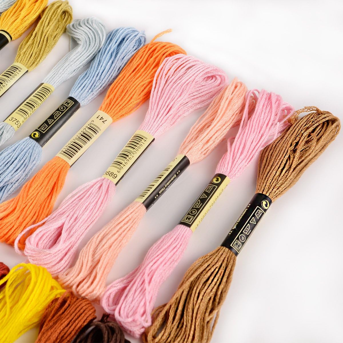 SurePromise 50 Skeins Stranded Deal CXC 100% Cotton Thread, Multi-Coloured, 50 pcs - Image 5