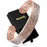 MagnetRX® Magnetic Copper Bracelets for Men – Effective 99.9% Pure Copper Bracelet for Men – Adjustable Copper Magnetic Bracelets (Irish Tree)