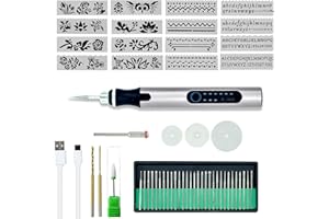 USB Rechargable Cordless Engraving Pen, Electric Engraver Pen For Metal, Wood, Glass, Jewelry and Plastic, Professional Engra