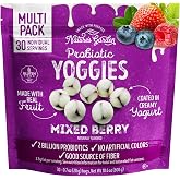Nature's Garden Probiotic Mixed Berry Yoggies 21oz (30x0.7oz), Fruit Snacks | Yogurt Covered Real Fruit Bites &ndash; Gluten-Free, High Fiber, No Artificial Flavors or Colors, Non-GMO Snack for Kids &amp; Adults