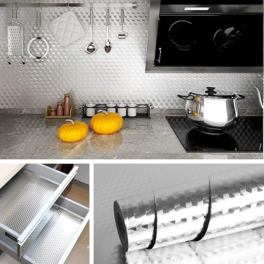 Amazon Com Livelynine Kitchen Wallpaper Self Adhesive 15 8 X197