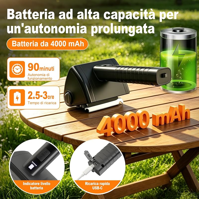 Spazzola Elettrica Barbecue Senza Fili, Pulizia BBQ con Acciaio Inox 304