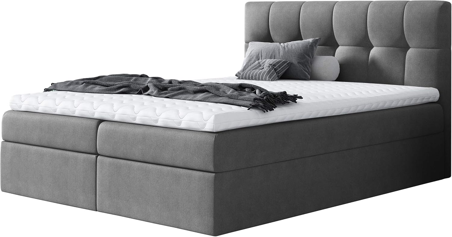Boxspringbett Cleofas Mit Matratze - Amerikanischer Schlafkomfort Für Dein Zuhause