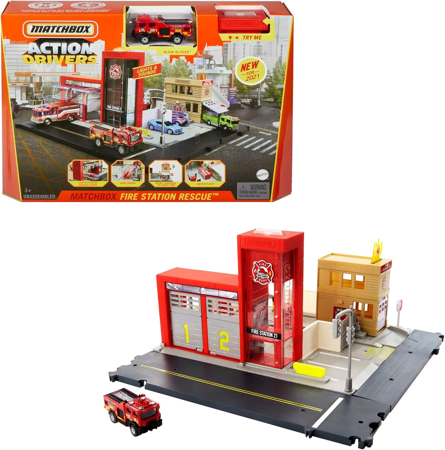 Matchbox Action Drivers Fire Station 