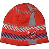 47 Old Time Hockey (OTH) Cuffless Rugby Stripe Beanie Hat - NHL Knit Skull Cap