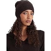 Style Republic Women’s Ribbed Beanie, 100% Cashmere, Soft & Stretchy with Ribbed Edge, Warm Hat for Winter