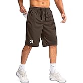 G Gradual Men's Basketball Shorts with Zipper Pockets Lightweight Quick Dry 11" Long Shorts for Men Athletic Gym